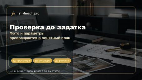 Шалаш запустил AI-оценку недвижимости по фото: сервис считает цену, ремонт, риски и торг Шалаш запустил AI-оценку недвижимости по фото: сервис считает цену, ремонт, риски и торг